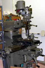 a close-up of our milling machine